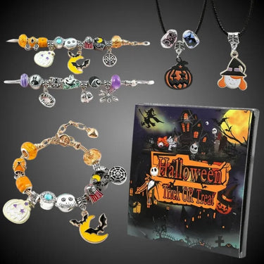 DIY Halloween Kids Bracelet with Large Holes and Beads